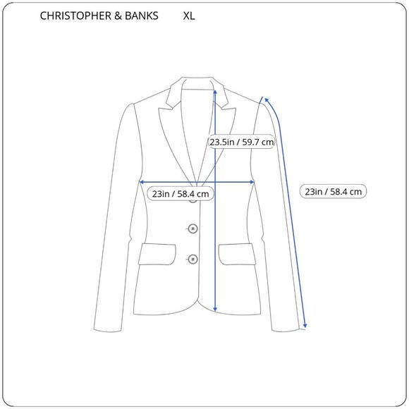 Christopher Banks Womens Jacket Extra Large Blazer Brown Geometric GEO37XE - Picture 4 of 9